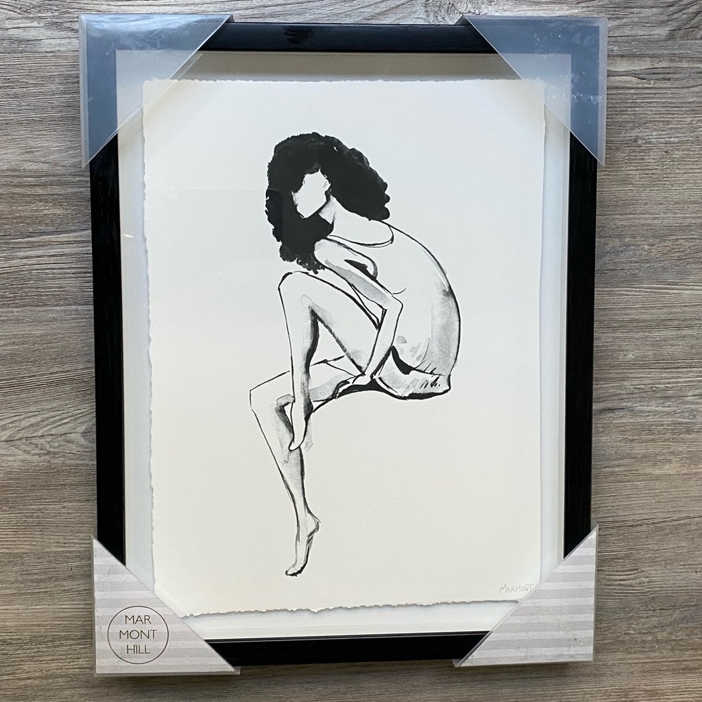 Marmont Hill black and white framed wall art